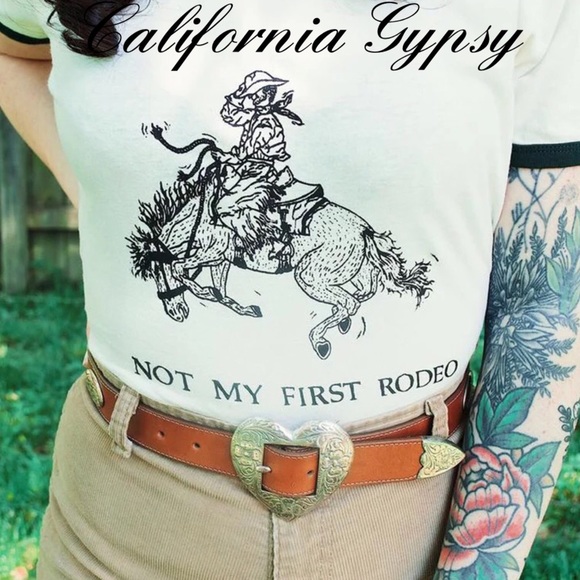 RESTOCKING🎉Western Boho Tshirt Not My First Rodeo - Picture 5 of 6